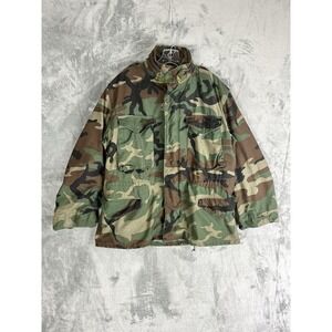 Camo‎ Military Jacket Mens Medium So Sew Styles Army Green Cold Weather Workwear